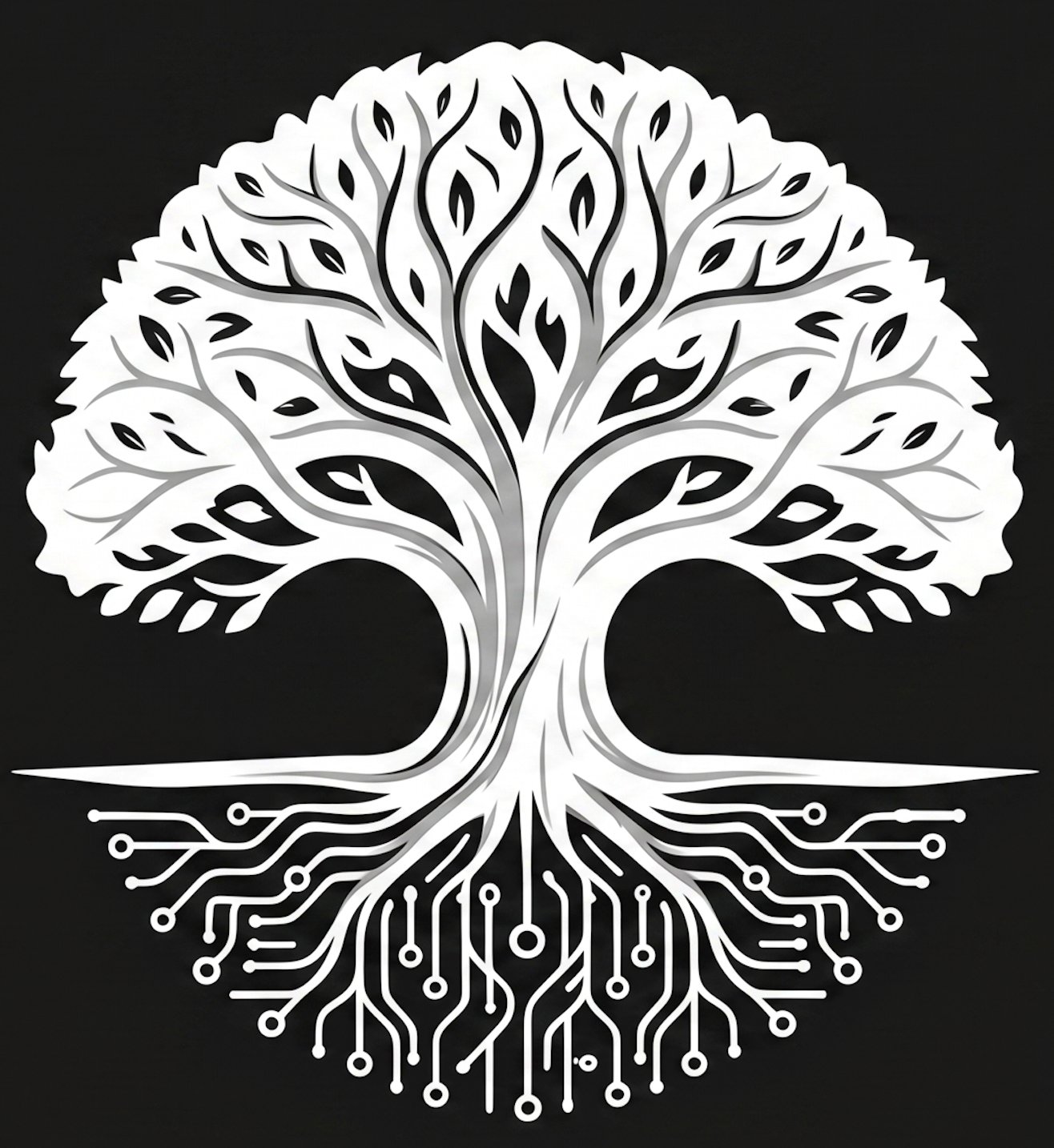 Dark Arbor Labs tree-and-circuit mark